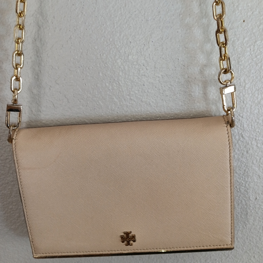 Tori Burch small bag detachable also light pink 3 compartments, crossbody